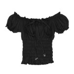 Bluzka - hiszpanka - ze ściagaczem - czarna