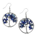 Kolczyki - Drzewo Życia - Lapis lazuli