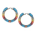 Kolczyki plecione z koralików - Miyuki