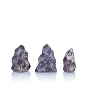 Kwarc z Lepidolitem - Flame - S