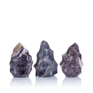 Kwarc z Lepidolitem - Flame - M