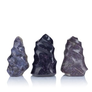 Kwarc z Lepidolitem - Flame - L