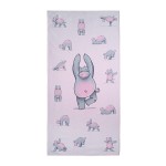 Ręcznik - hipopotam - mikrofibra - 160 x 80 cm