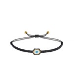 Bransoletka pleciona z koralików - Miyuki - Oko Proroka