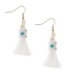 Kolczyki plecione z koralików Miyuki - Oko proroka