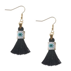 Kolczyki plecione z koralików Miyuki - Oko proroka