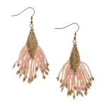 Kolczyki plecione z koralików - Miyuki