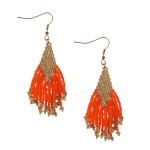 Kolczyki plecione z koralików - Miyuki