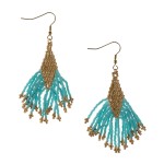 Kolczyki plecione z koralików - Miyuki