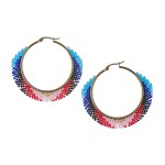 Kolczyki plecione z koralików - Miyuki