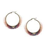 Kolczyki plecione z koralików