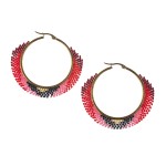 Kolczyki plecione z koralików - Miyuki