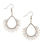 Kolczyki plecione z koralików - Miyuki