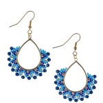 Kolczyki plecione z koralików - Miyuki