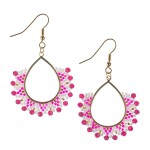 Kolczyki plecione z koralików - Miyuki