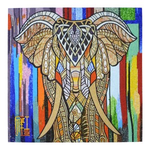 Mozaika ścienna - Słoń