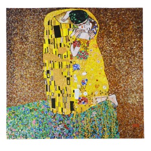 Mozaika ścienna - Pocałunek