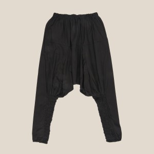 Szarawary ze ściągaczem na łydkach - męskie - czarne