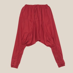 Szarawary ze ściągaczem na łydkach - męskie - bordowe