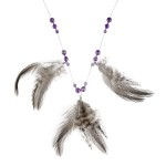 Naszyjnik - Magia Piór - kamienie naturalne