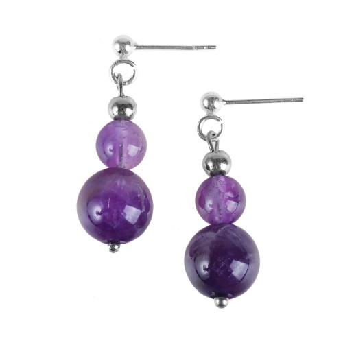 Kolczyki z ametystem